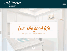 Tablet Screenshot of oakterracesenior.com
